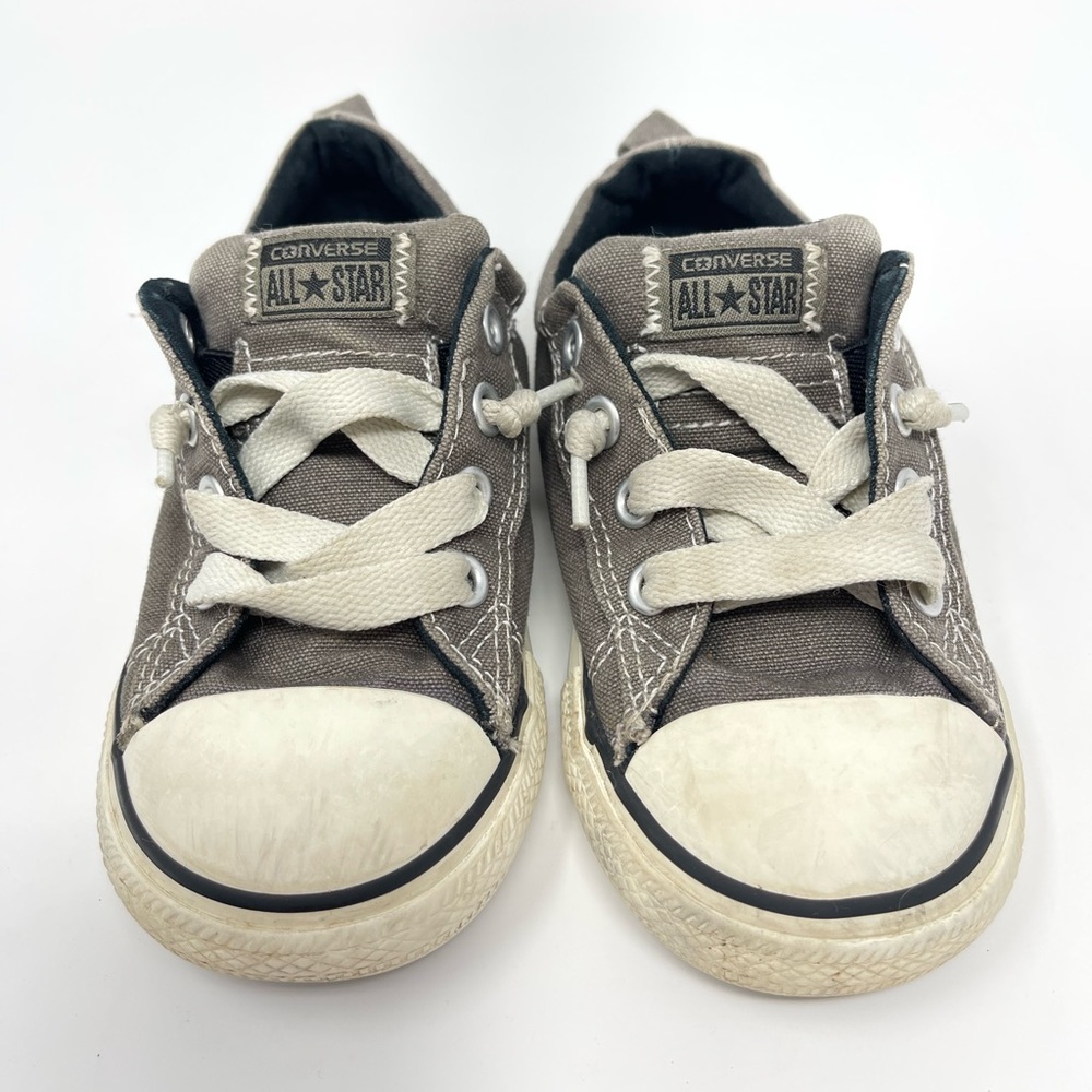 CONVERSE: Gray/White All-Star Low Top Chuck Taylor Sneaker/Tennis Shoe, Size 10